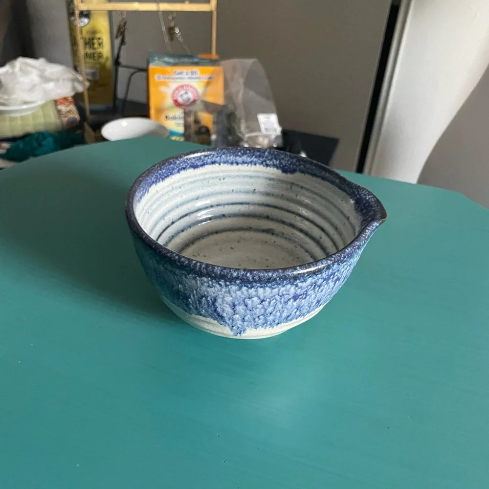 Handcrafted Blue Matcha Bowl (Chawan)
